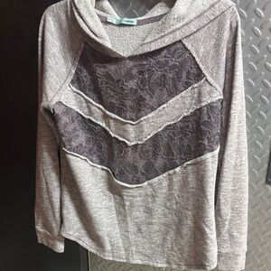 Maurices Brown and Cream Sweater